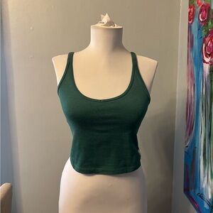 Vuori Green Crop Top